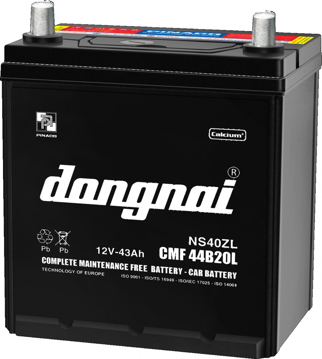 Ắc quy ô tô Đồng Nai CMF 50D20 R/L (12V-50Ah)